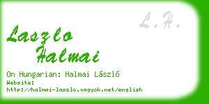laszlo halmai business card